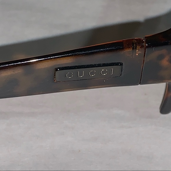 GUCCI brown tortoiseshell acetate SUNGLASSES w/case main image 12